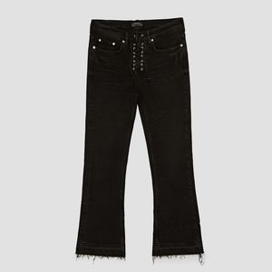 Zara Bootcut Jeans With Lace-up Fly